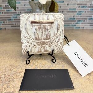 NWT Brahmin Jane Pristine silver wallet